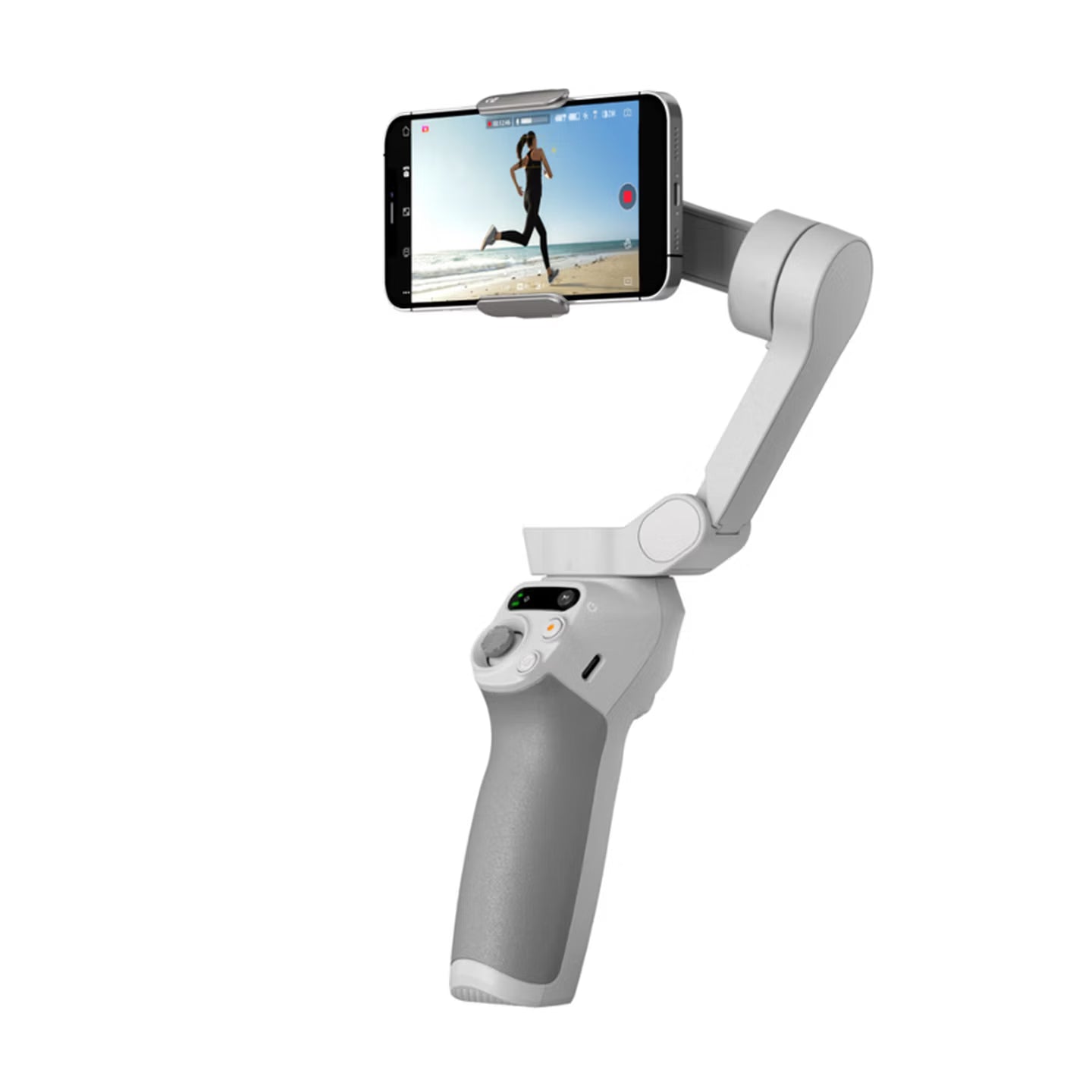 Mobile gimbal stabilizer - AI follow-up intelligent tracking - Selfie stick - Vlog shooting tool - Foldable gesture tracking - Handheld stabilizer 【Free with beauty light + selfie device】 Official standard configuration