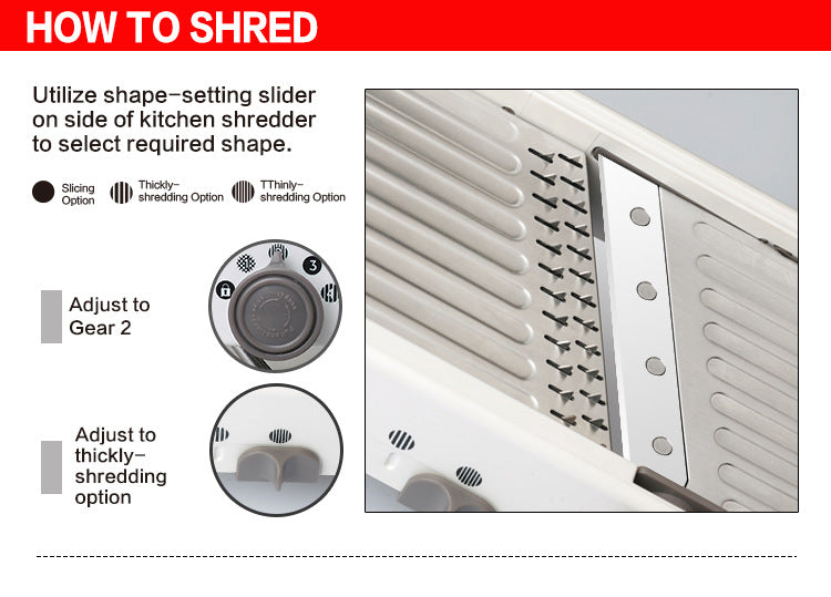 High-end household stainless steel peeler with multiple functions for kitchen shredding and slicing. High quality.