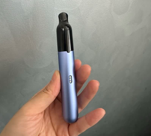 Electronic vaping, oral freshener, fruit stick, vaporizing device, rechargeable refillable, food liquid storage compartment, new user package