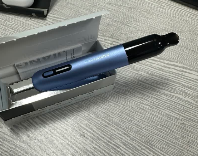 Electronic vaping, oral freshener, fruit stick, vaporizing device, rechargeable refillable, food liquid storage compartment, new user package